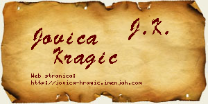 Jovica Kragić vizit kartica